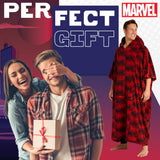 Marvel Blanket Hoodie for Men and Teenagers -  Red & Black Hoodie for Men - Get Trend