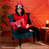 Disney Hoodie  for Kids -  2 in 1 Oversized Fleece Hoodie - Red Minnie - Get Trend