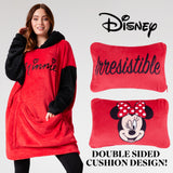 Disney Blanket Hoodie - Adults 2 in 1 Oversized Fleece Hoodie - Minnie - Get Trend