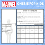 Marvel Fleece Onesie for Boys - Warm Hooded Onesie for Kids - Spiderman - Get Trend