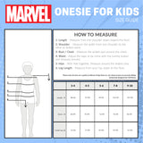 Marvel Fleece Onesie for Boys - Warm Hooded Onesie for Kids - Spiderman - Get Trend