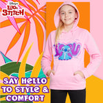 Disney Stitch Hoodies for Girls - Pink Stitch - Get Trend