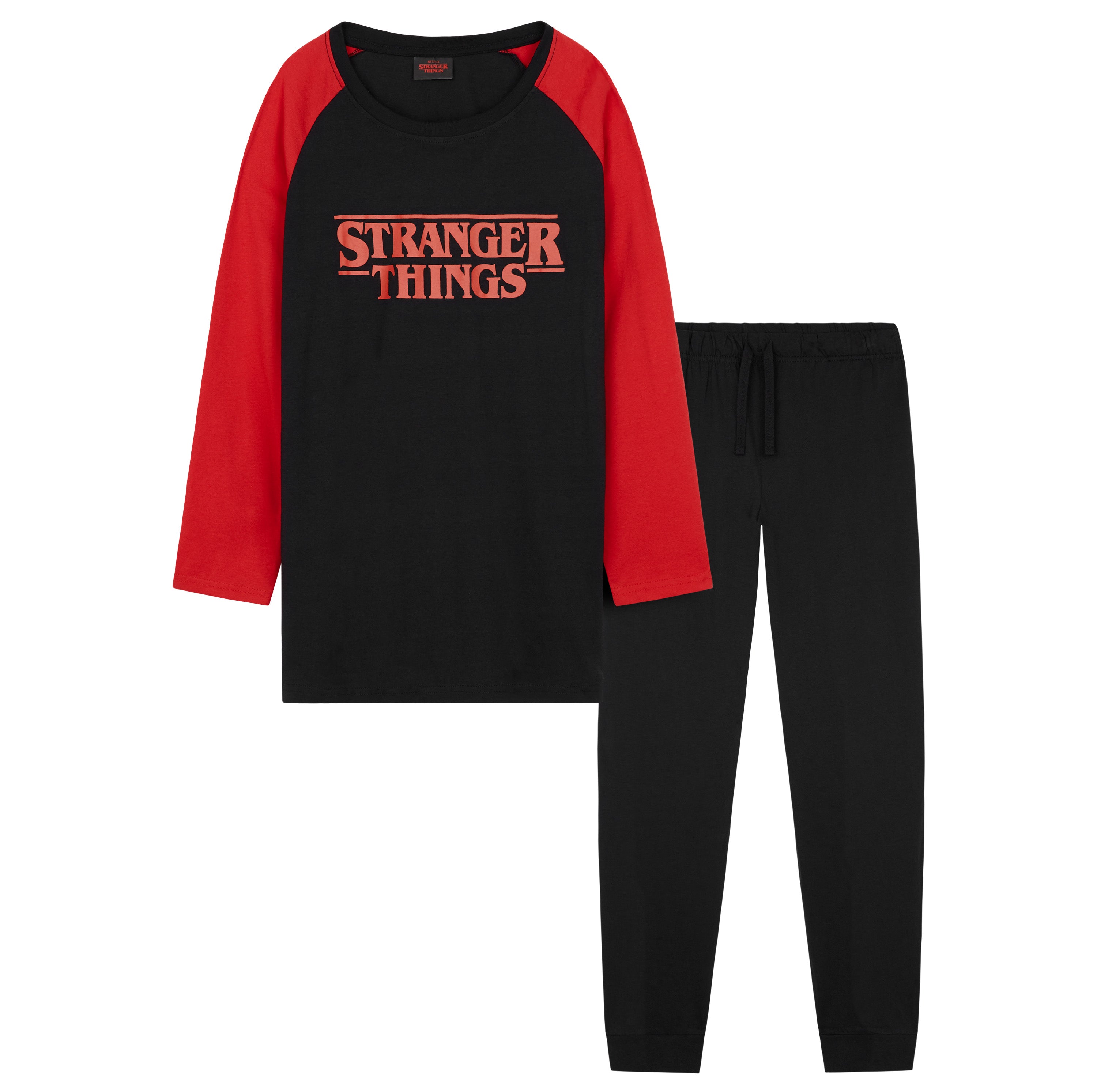 Stranger Things Womens Pyjamas Set - Long Sleeve & Bottoms Nightwear - Get Trend