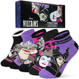 Disney Womens Ankle Socks, Soft and Breathable Socks Pack of 5 - Gifts for Her