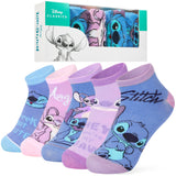 Disney Girls Ankle Socks, Soft and Breathable Socks Pack of 5 - Girls Gifts