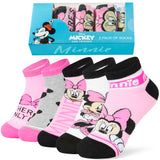 Disney Girls Ankle Socks, Soft and Breathable Socks Pack of 5 - Girls Gifts