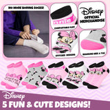 Disney Girls Ankle Socks, Soft and Breathable Socks Pack of 5 - Girls Gifts