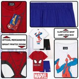 Marvel Boys Short Pyjamas Set, Breathable Loungewear Pack of 2 - Boys Gifts