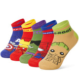 Marvel Boys Ankle Socks, Soft and Breathable Socks Pack of 5 - Boys Gifts