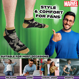 Marvel Mens Ankle Socks, Soft and Breathable Socks Pack of 5 - Gifts for Him