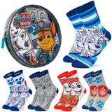 Paw Patrol Boys Calf Socks, Soft Breathable Kids Socks Pack of 5 - Boys Gifts