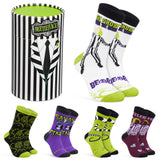 BEETLEJUICE Men's Novelty Calf Length Socks, Pack of 5 Funny Socks - Gifts for Him