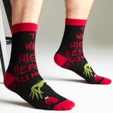 The Grinch Socks Men Multipack Calf Length Socks Teenagers Soft Breathable Funny Cute Christmas Gifts Secret Santa Stocking Stuffers