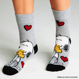 Peanuts Snoopy Womens Calf Socks, Soft Breathable Funny Pack of 6 - Gifts for Women