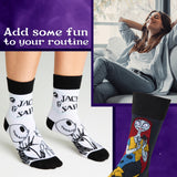 Disney The Nightmare Before Christmas Womens Calf Socks Pack of 6, Gifts for Her