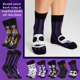 Disney The Nightmare Before Christmas Womens Calf Socks Pack of 6, Gifts for Her