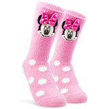 Disney Womens Fluffy Slipper Socks, Non Slip Bed Socks - Gifts for Her