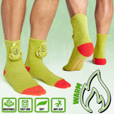 The Grinch Men's Fluffy Slipper Socks, Non-Slip - Gifts for Him