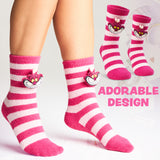 Disney Womens Fluffy Slipper Socks, Non Slip Bed Socks - Gifts for Her