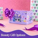 Kids Makeup Sets for Girls - Plush Beauty Case with Nail Varnish & Lipgloss - Purple - Get Trend