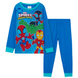 Marvel Spiderman Boys Pyjamas Set, Comfy Breathable Nightwear - Gifts for Boys