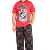 Marvel Deadpool and Wolverine Mens Pyjama Set, Soft Comfortable PJs Loungewear - Gifts for Men