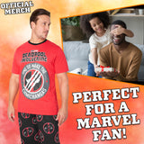 Marvel Deadpool and Wolverine Mens Pyjama Set, Soft Comfortable PJs Loungewear - Gifts for Men