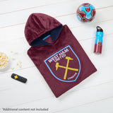 West Ham United F.C. Boys Oversized Fleece Poncho with Hood, West Ham Gifts For Boys