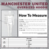 West Ham United F.C. Men's Oversized Fleece Poncho with Hood, West Ham Gifts for Men