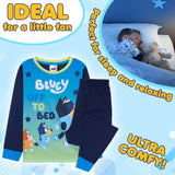 Bluey Boys Long Pyjama Set, Comfy Breathable Loungewear PJs - Gifts for Boys