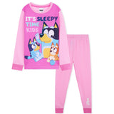 Bluey Girls Long Pyjama Set, Comfy Breathable Loungewear - Gifts for Girls