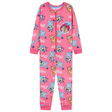 Bluey Girls Jersey Onesie with Cuffed Sleeves and Ankles, Cosy Loungewear - Gifts for Girls