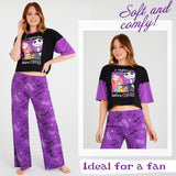 Disney Womens Long Pyjama Set, Cotton Breathable Loungewear - Gifts for Women