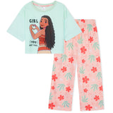 Disney Moana Girls Pyjamas Set for Kids Teenagers, Comfy Sleepwear Loungewear