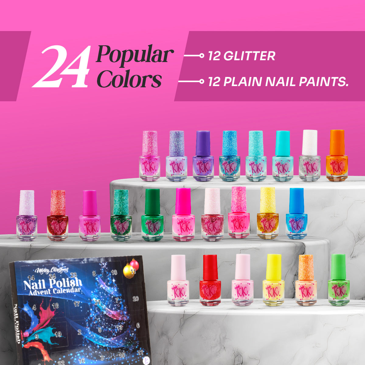 Kids Advent Calendar 2023 - Nail Polish Kids Advent Calendars - Get Trend