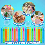 Multipack Bubble Wands for Kids with 5ml of Bubbles -20 Bubble Wands - Get Trend