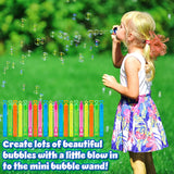 Multipack Bubble Wands for Kids with 5ml of Bubbles -20 Bubble Wands - Get Trend