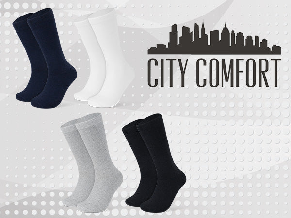 CityComfort Calf Socks for Men and Teenagers - Pack of 12 - Get Trend