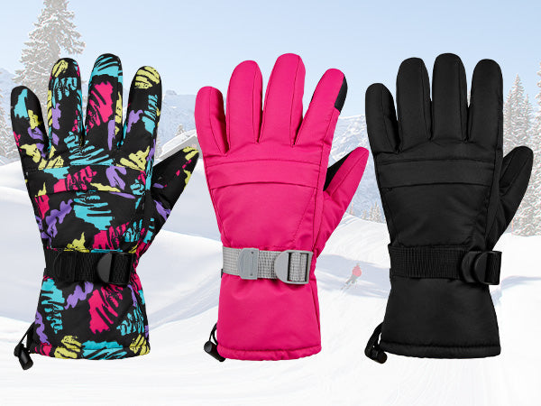 CityComfort Womens Skiing Gloves - Fleece Lined Touch Screen Gloves - Get Trend