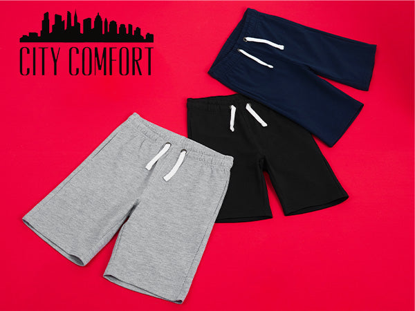 CityComfort Boys Shorts, Football Shorts with Pockets - Get Trend