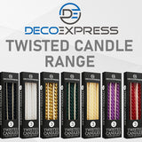 Dinner Candles - Pack of 3 Twisted Candles - Get Trend