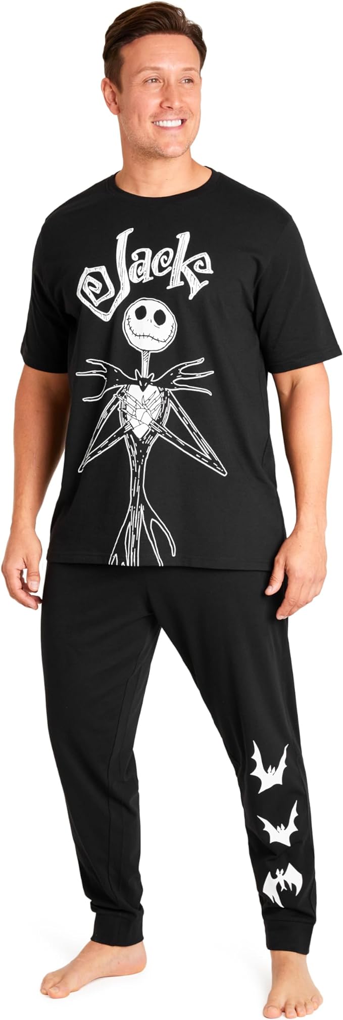 Disney Mens Pyjamas Jack Skellington - Men's Nightwear Set - Get Trend