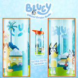 Bluey Water Bottle Kids 580ml Water Bottle with Straw BPA Free - Get Trend