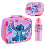 Disney Stitch Kids Lunch Box 3 Piece Set Insulated Lunch Bag Snack Box BPA Free 430ml Water Bott - Get Trend