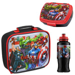 Marvel Kids Lunch Box 3 Piece Set Avengers Insulated Lunch Bag Snack Box 430ml - Get Trend