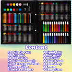 KreativeKraft Art Set Kids and Adults -187pcs Carry Case Artist Set - Get Trend