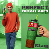 Minecraft Insulated Tumbler with Straw and Lid, Double Walled 940ml - Kids Gifts