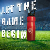 Arsenal F.C. Water Bottle with Straw - Metal Water Bottle for Football Fans - Get Trend