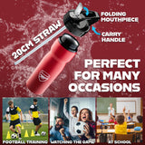 Arsenal F.C. Water Bottle with Straw - Metal Water Bottle for Football Fans - Get Trend