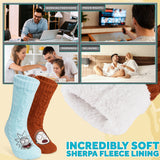 RICK AND MORTY Fluffy Socks for Men  - Rust & Blue - Get Trend